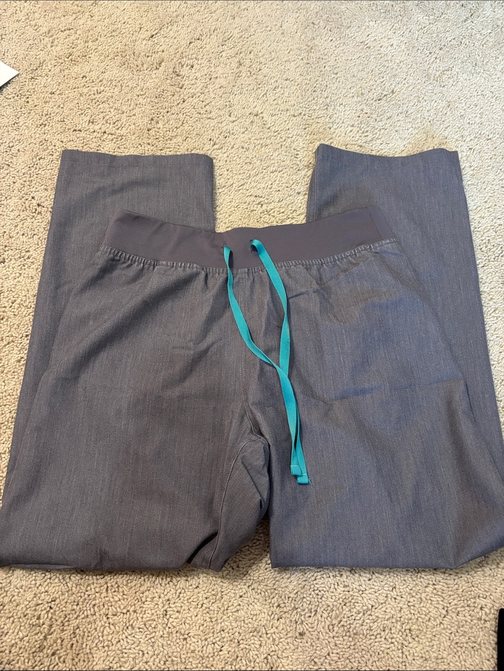 Heather gray high waisted livingston scrub pant